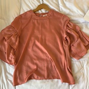 Pink Silk-like Blouse